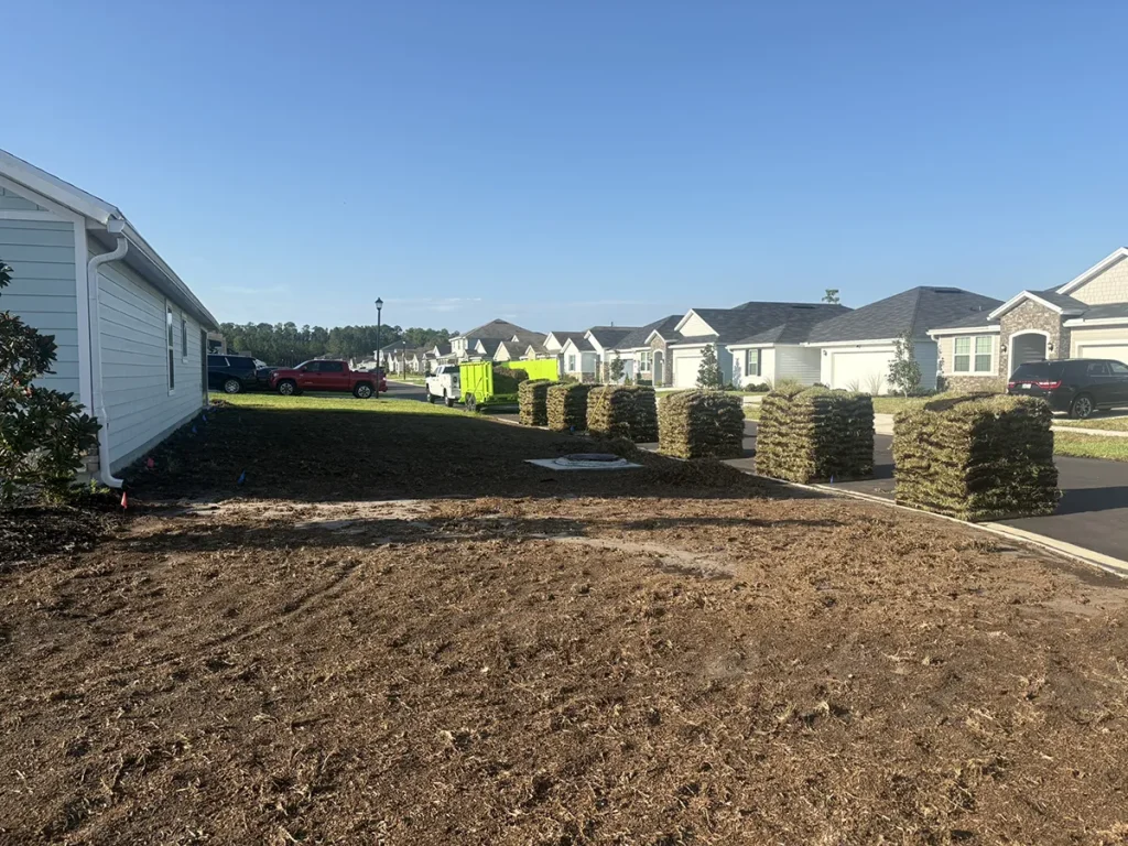 Oakleaf Jacksonville lawn before sod installation